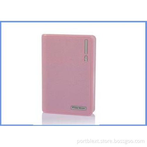 Dual USB high capacity universal power bank wallet 12000mah